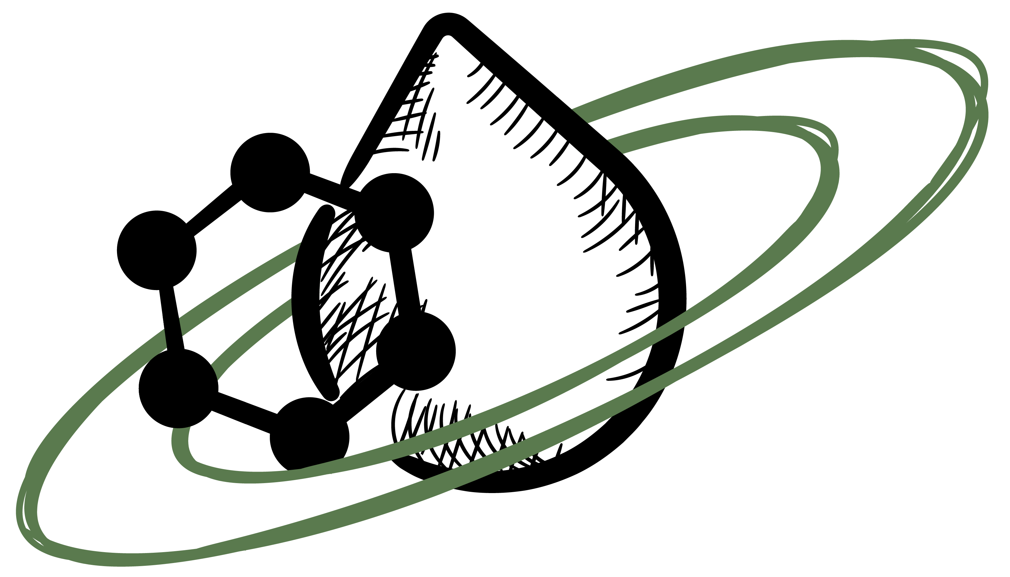 antioxidant icon with halo rings